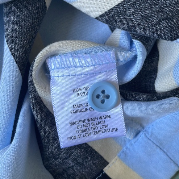 Blue Striped Button Down XL Kolby - Picture 6 of 9